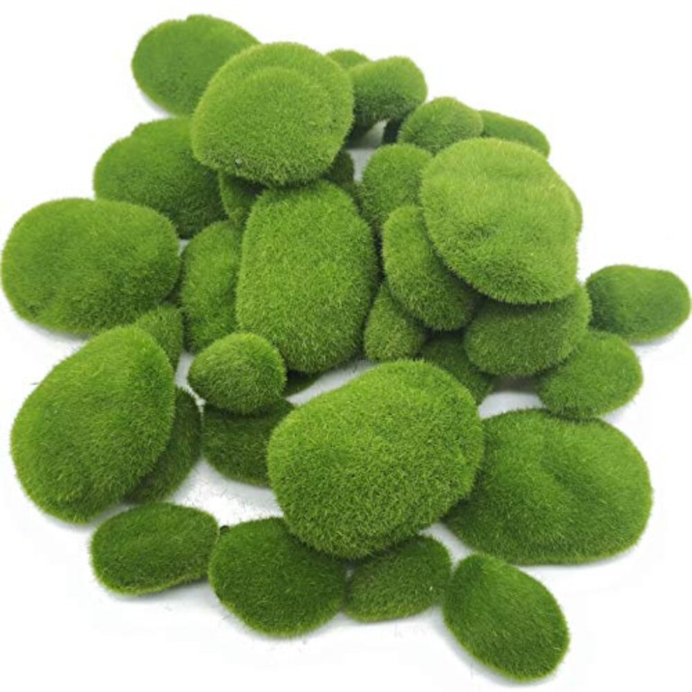 40PCS Artificial Moss Rocks (4 Sizes)